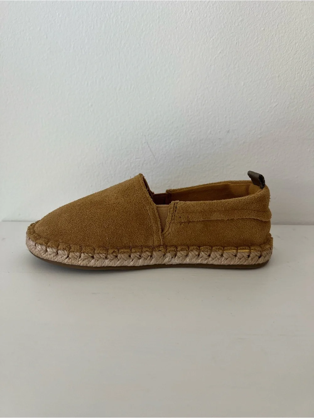 Zara Kids Tan Suede Moccasin Slip-Ons